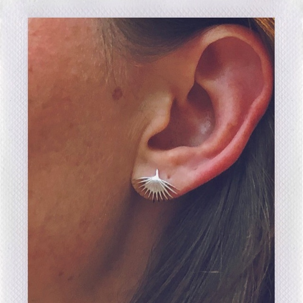 925 Solid Sterling Silver “Palma” Studs🌴